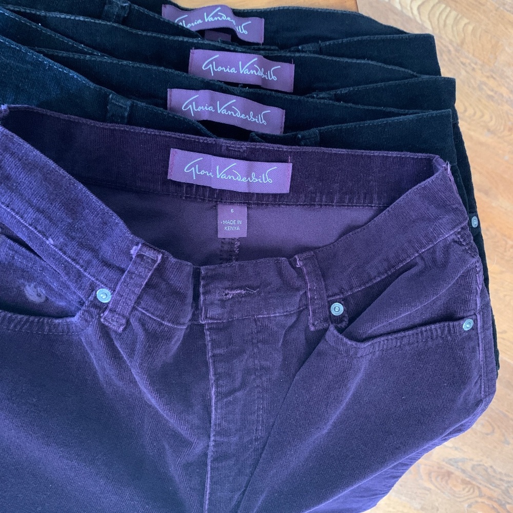 Gloria Vanderbilt Stretch Corduroy Jeans